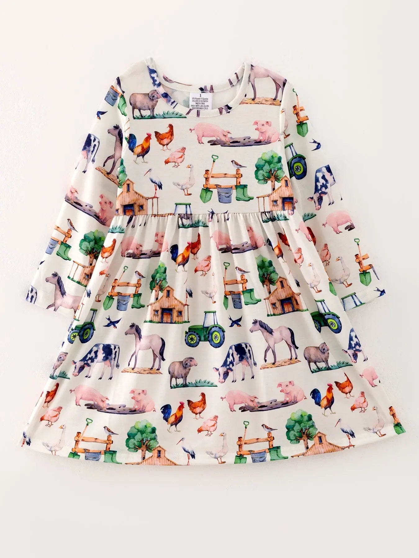 Versatile Fall Print Dress Set with Three Styles for Young Girls Rylee Faith Designs