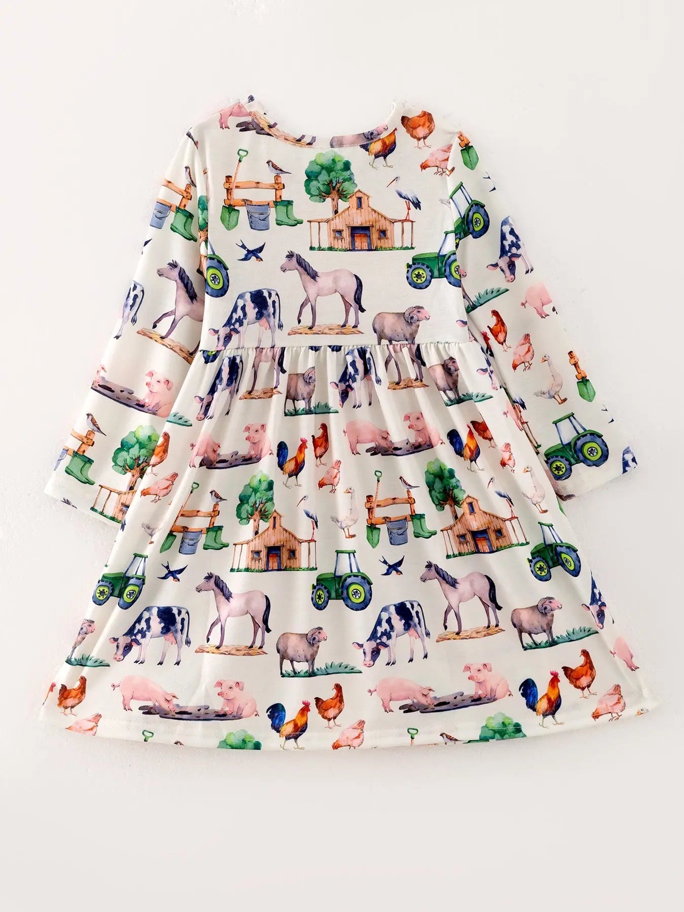Versatile Fall Print Dress Set with Three Styles for Young Girls Rylee Faith Designs