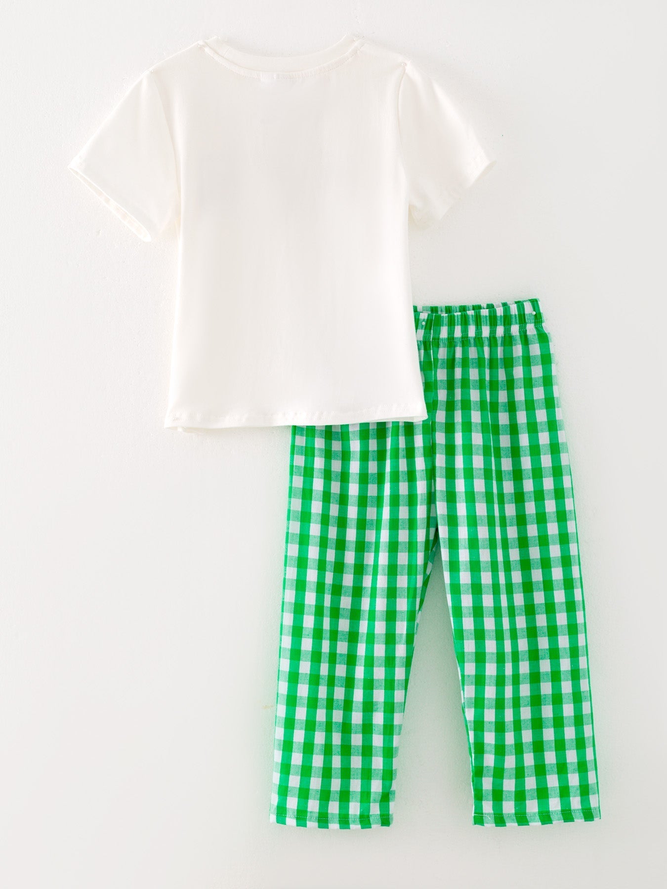 Boys Green Halloween Smocking Embroidered Cotton Plaid Set Rylee Faith Designs Everetts Place: Online Boutique