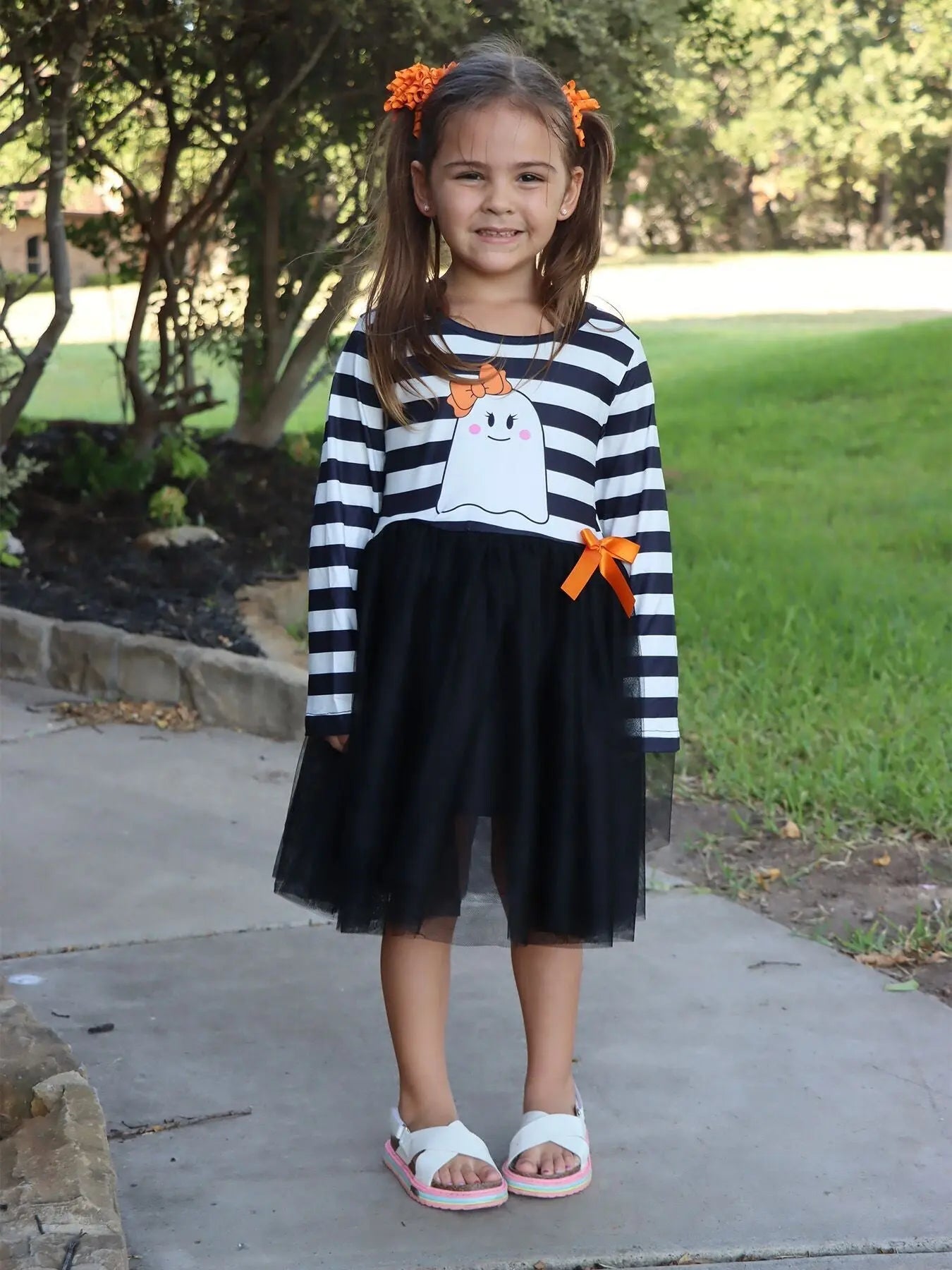 Adorable Halloween Dress with Tutu Skirt for Baby Girls Rylee Faith Designs