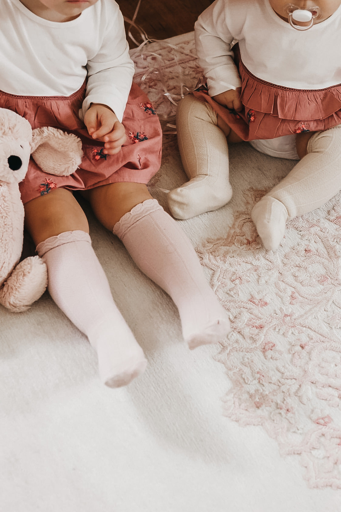 Ruffle Cotton Knee High Socks Five Pack Little Mae Co Little Mae & Co Everetts Place: Online Boutique