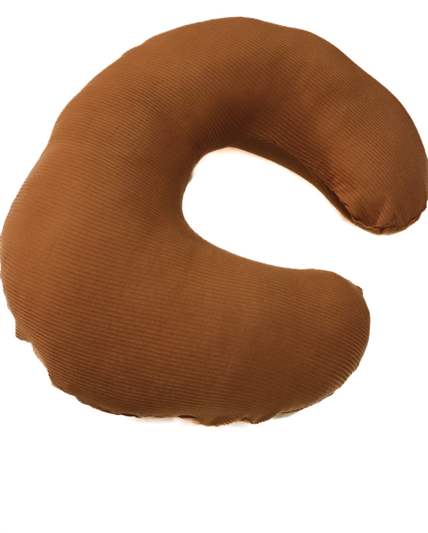 Caramel Ribbed Nursing Pillow Cover Soft Beige Fabric Little Mae & Co Everetts Place: Online Boutique