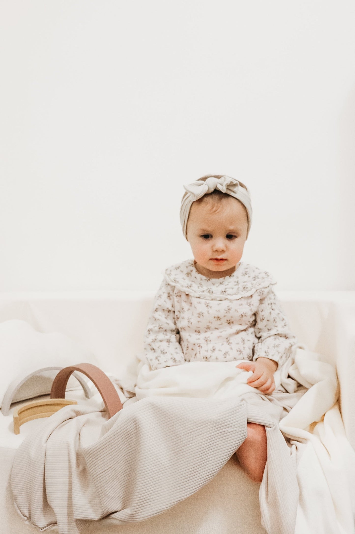 Oat Ribbed Toddler Blanket Cozy Crib and Stroller Essential Little Mae & Co Everetts Place: Online Boutique