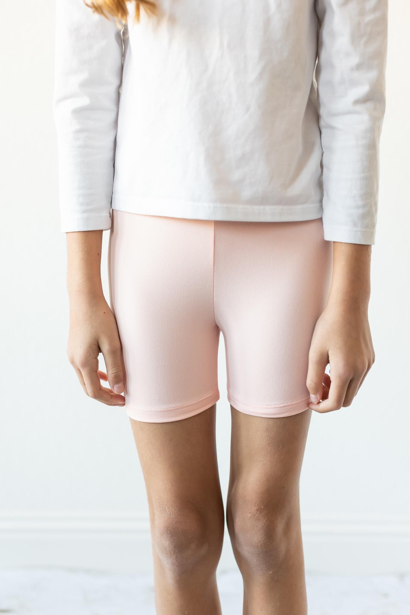 Mila & Rose ® Peach Twirl Shorts High Waisted Layering For Girls Everyday - Apparel & Accessories > Clothing > Shorts Twirl Shorts