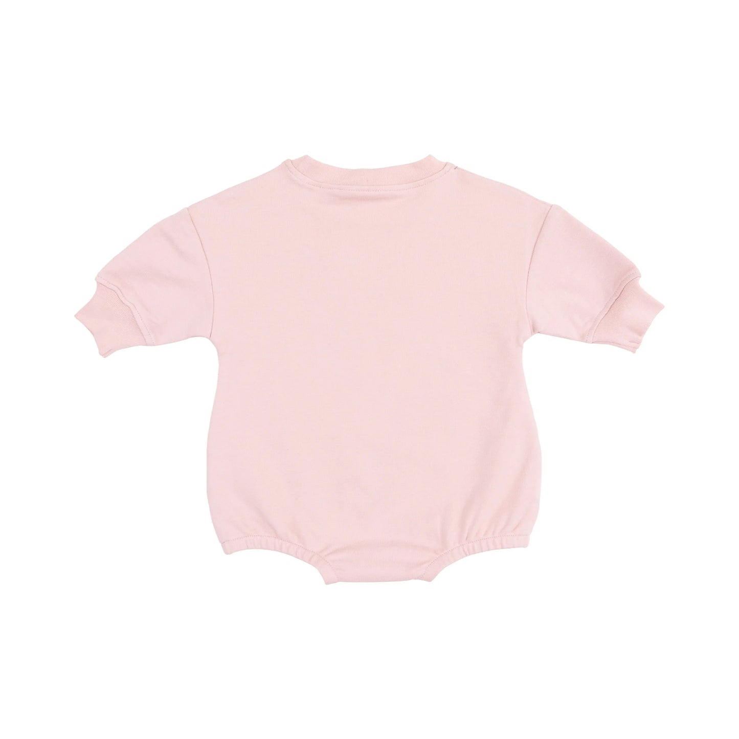 Sweatshirt Bubble with Chenille Bow Applique in French Terry.