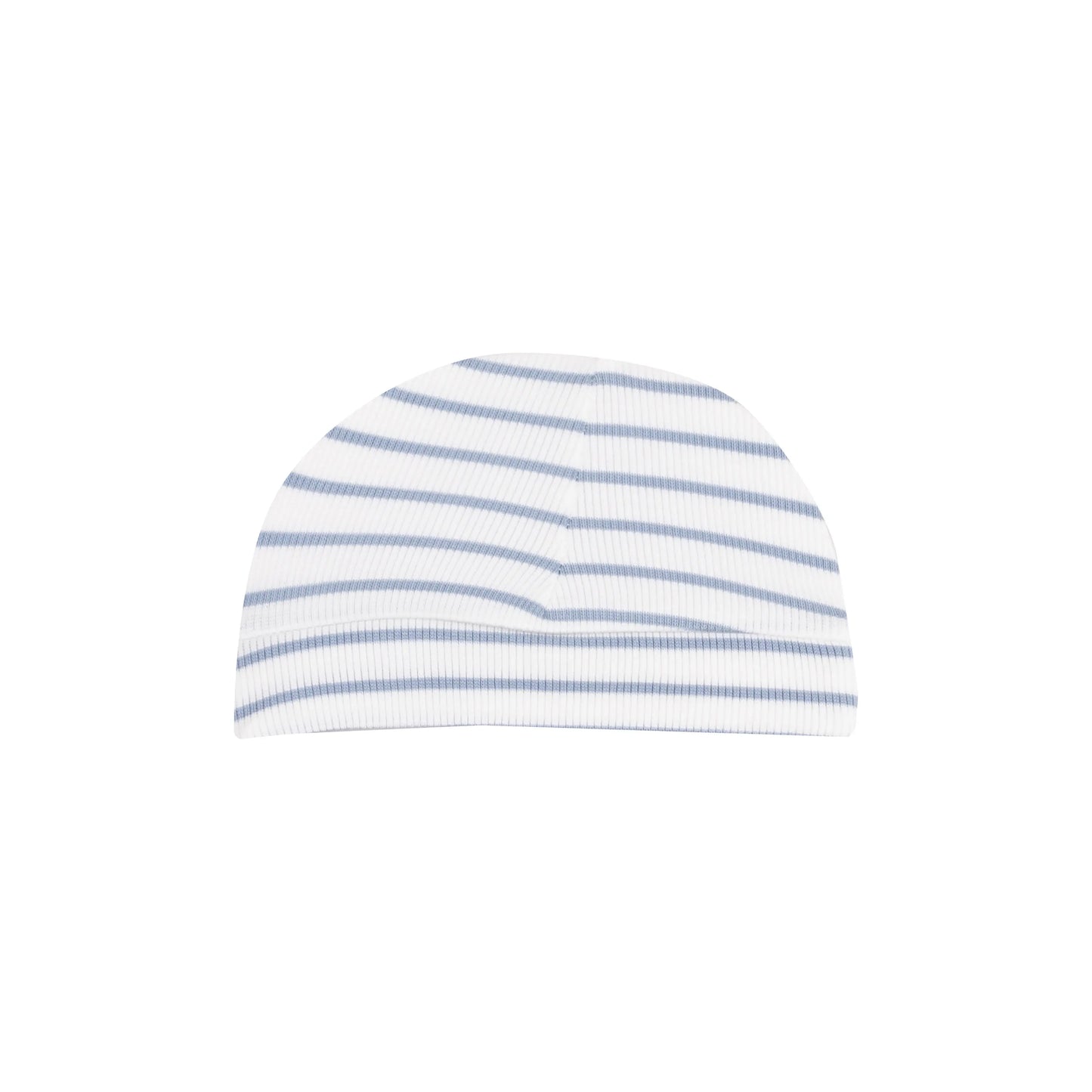 Beanie Hat French Stripe Dusty Blue Baby Beanie Hat Cozy and Cute.