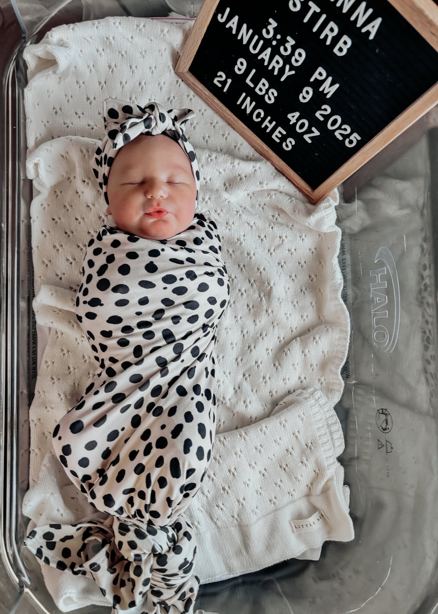 Sahara Swaddle Set For Newborns Bolero Knit Baby Gift Little Mae & Co Everetts Place: Online Boutique