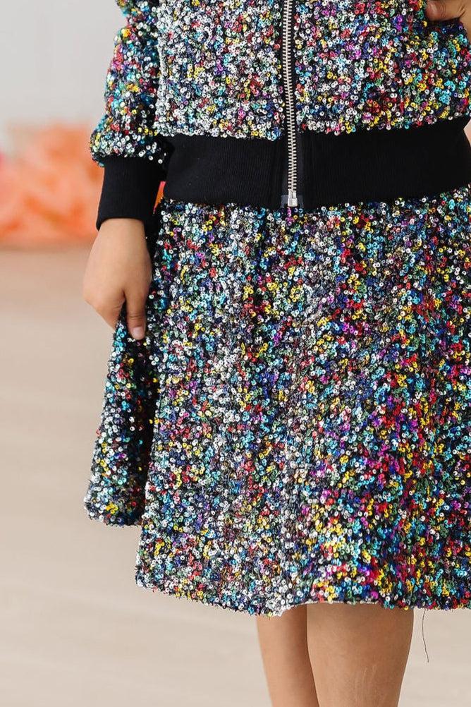 Mila & Rose ® Confetti Sequin Twirl Skort With Attached Shorts Mila Rose - Apparel & Accessories > Clothing > Skorts Sequin Skort