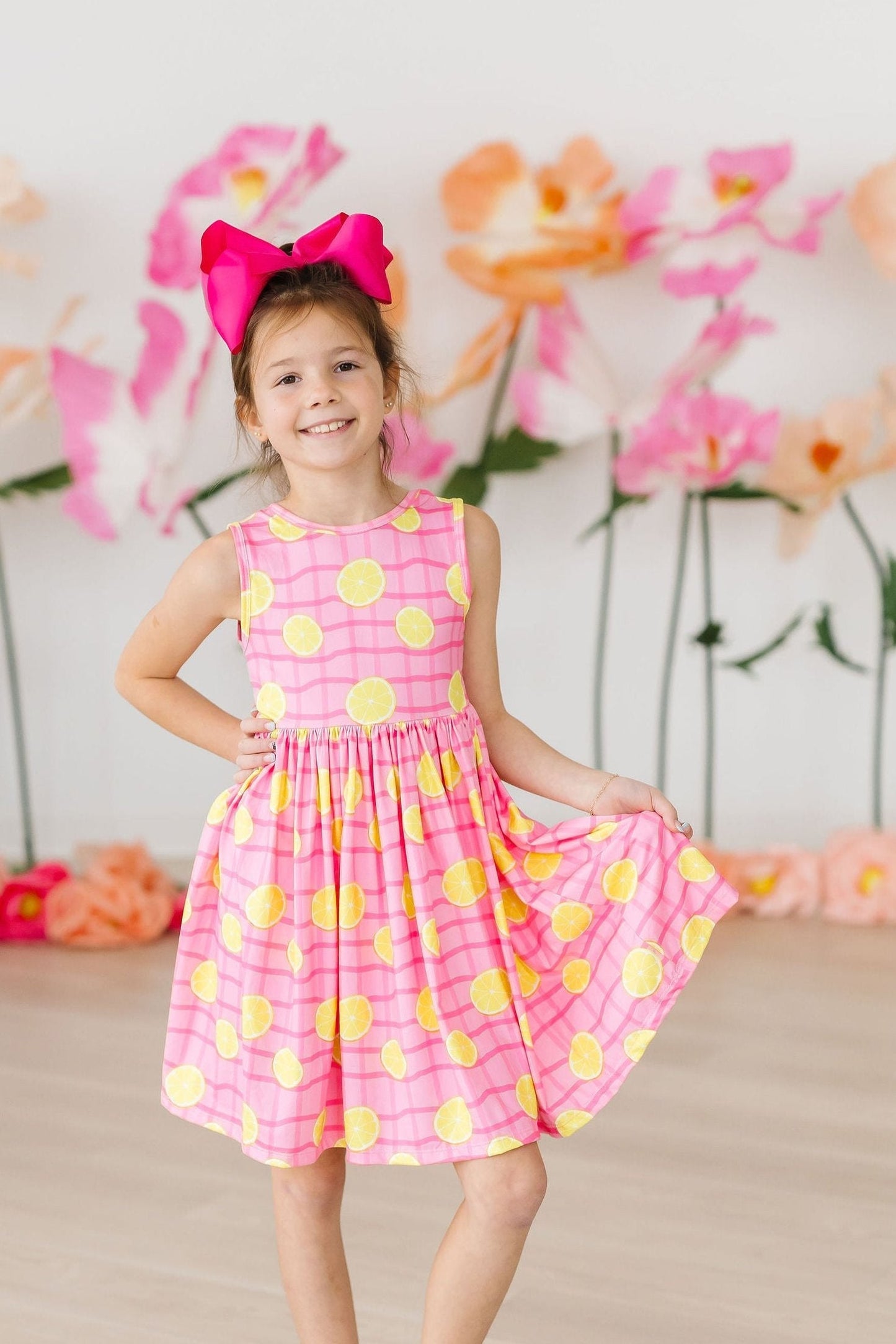 Mila & Rose ® Pink Lemonade Tank Twirl Dress for Toddlers Mila Rose - Apparel & Accessories > Clothing > Dresses Twirl Tank Dress