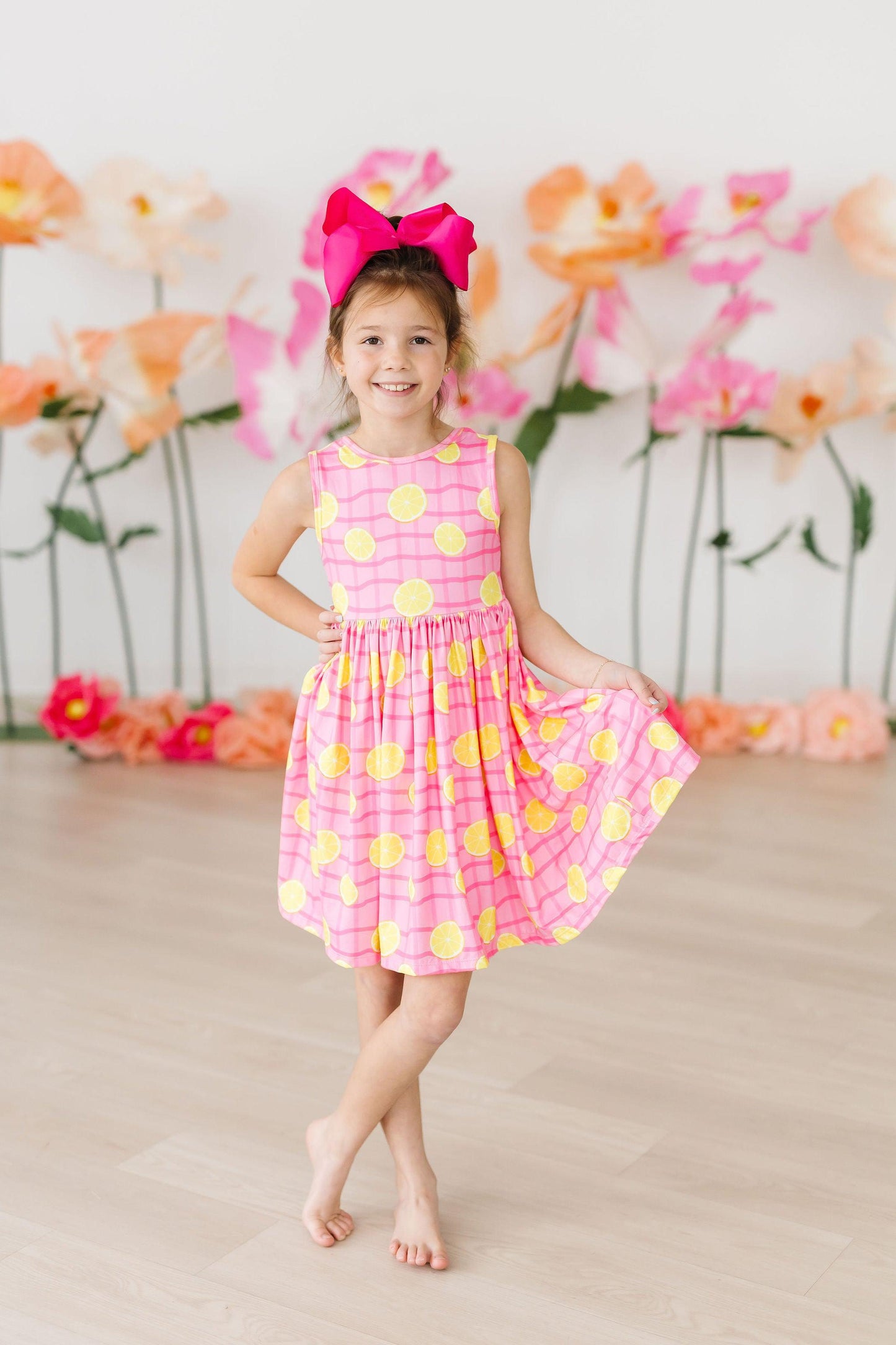 Mila & Rose ® Pink Lemonade Tank Twirl Dress for Toddlers Mila Rose - Apparel & Accessories > Clothing > Dresses Twirl Tank Dress