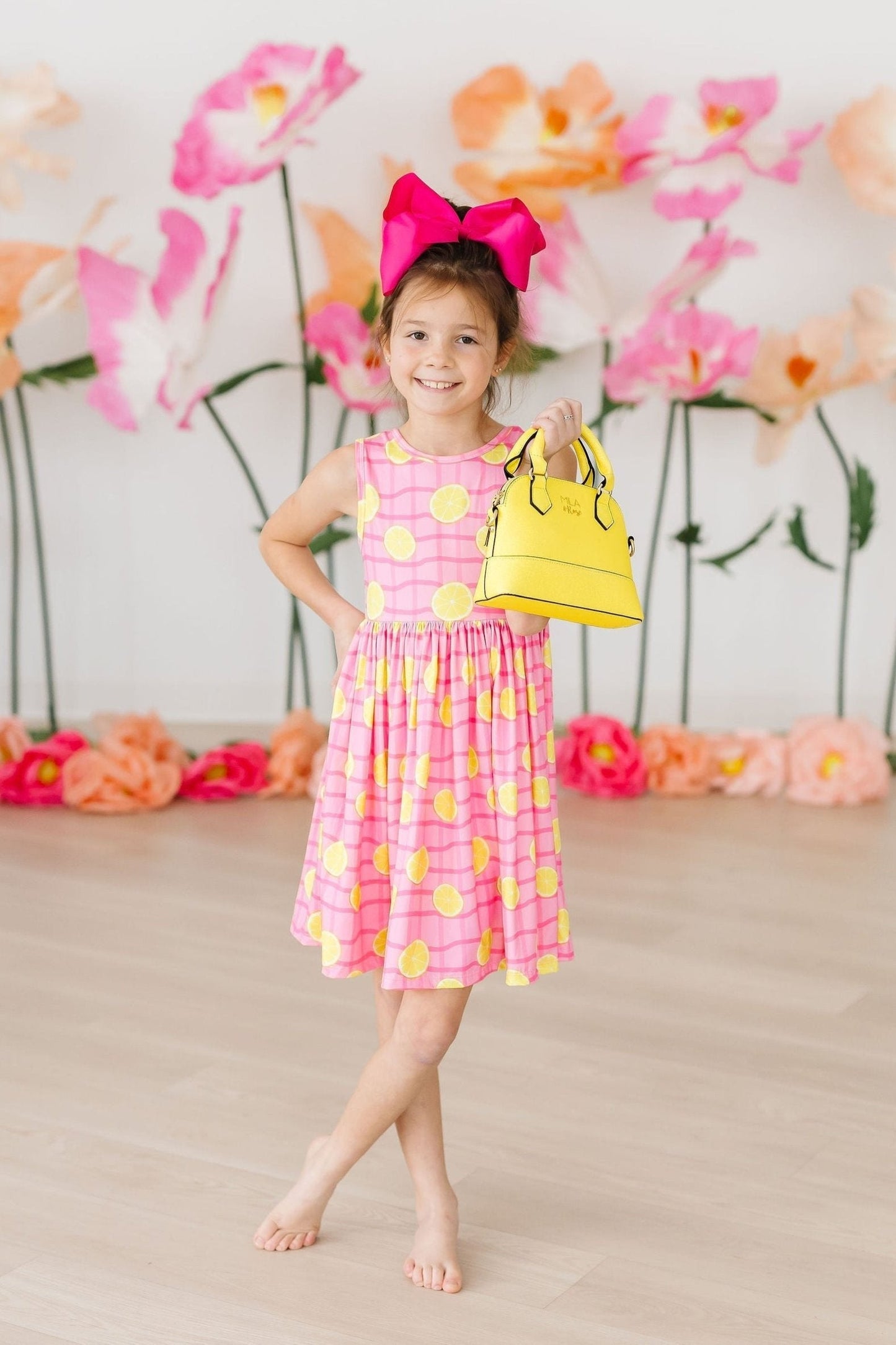 Mila & Rose ® Pink Lemonade Tank Twirl Dress for Toddlers Mila Rose - Apparel & Accessories > Clothing > Dresses Twirl Tank Dress