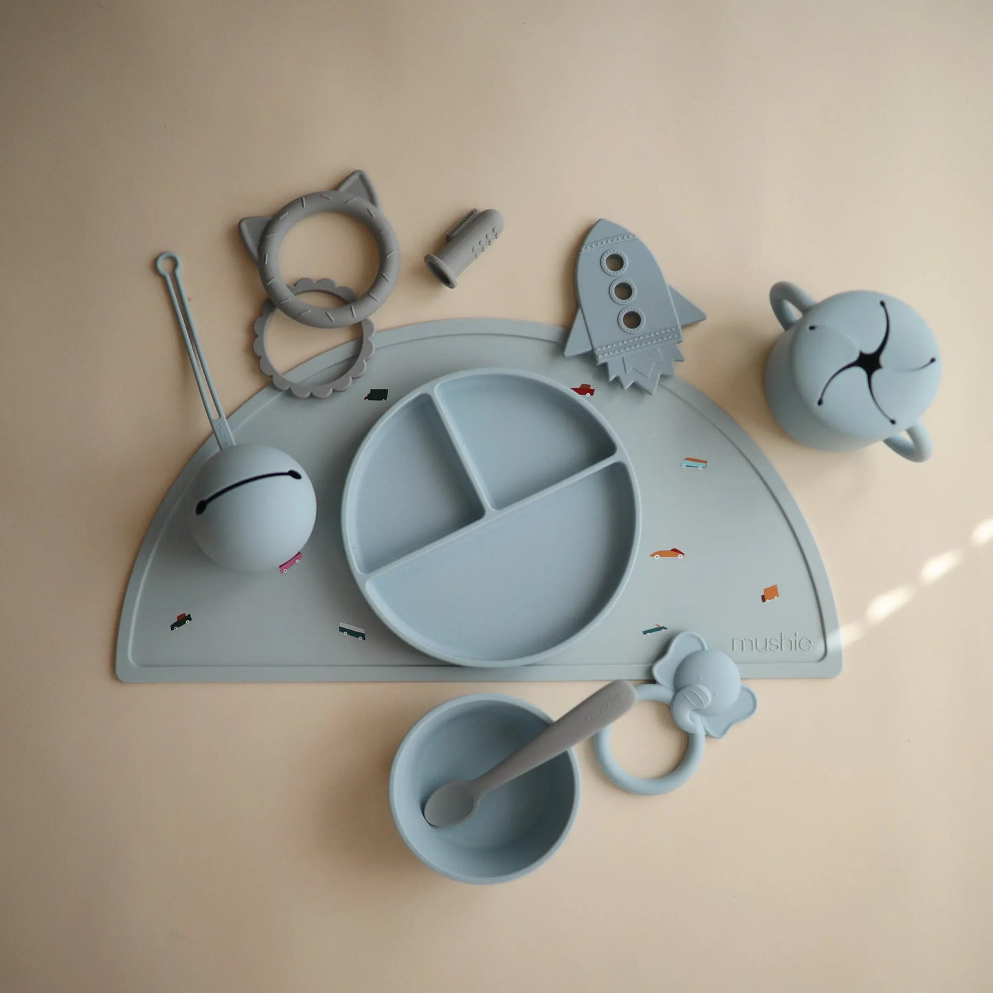 Silicone Placemat for Kids Durable and Easy to Clean Food Grade Silicone Stylish Design Mushie