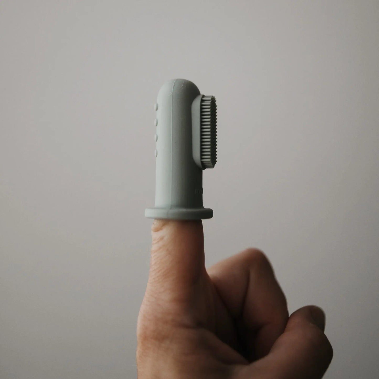 Finger Toothbrush for Babies BPA Free and Chemical Free Food Grade Silicone Teething Relief Mushie