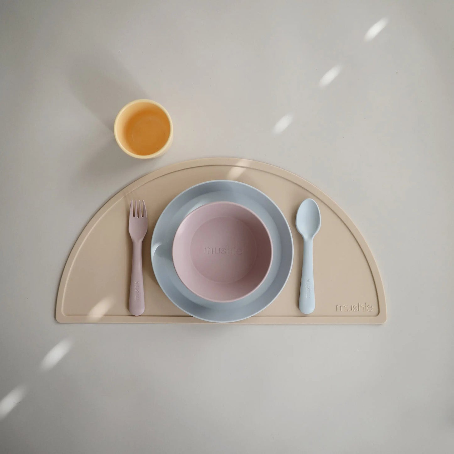 Round Dinnerware Bowl Set BPA Free Plastic Dishwasher Safe Microwave Safe Mushie