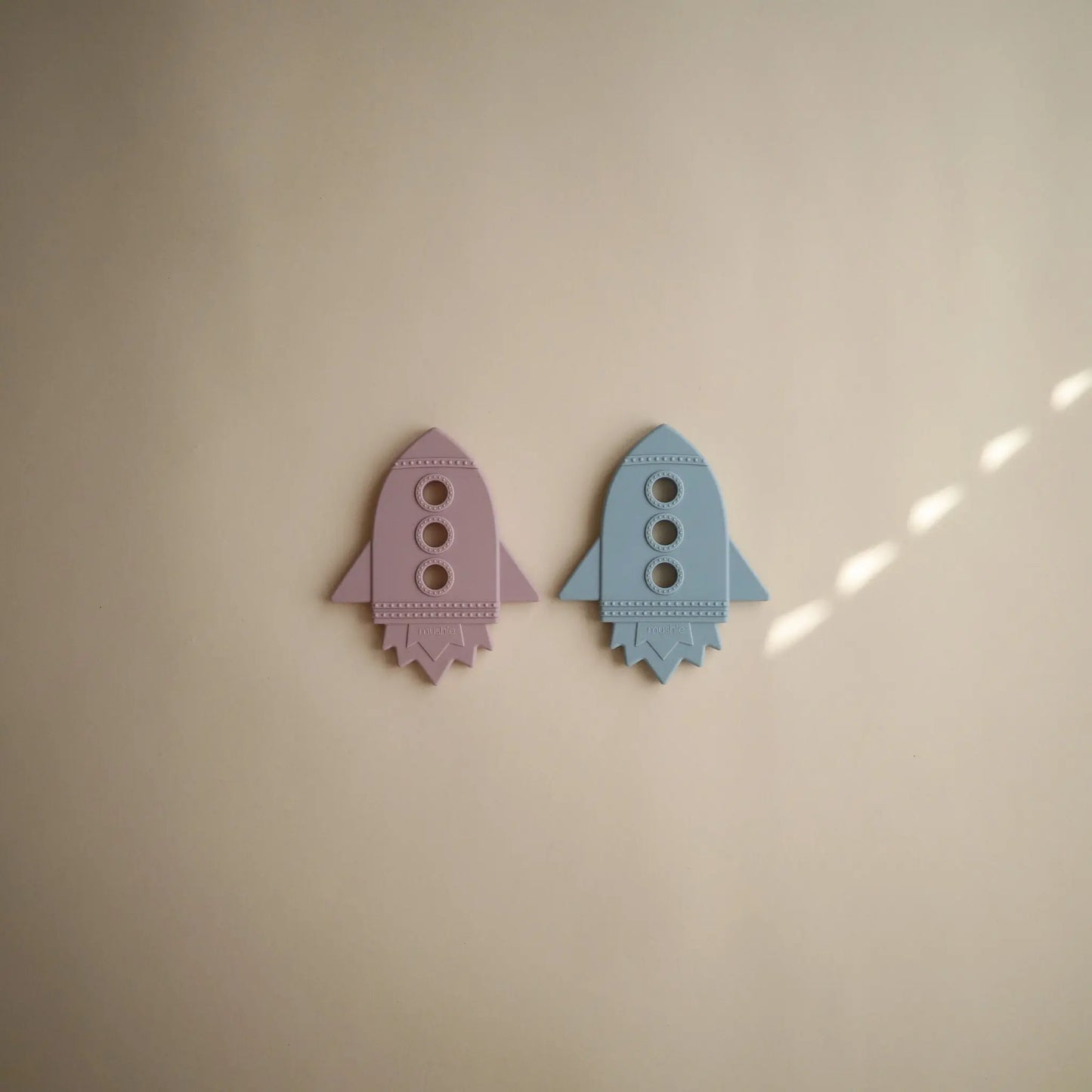 Rocket Teether Made from Non-Toxic Food-Grade Silicone for Baby Gums Mushie