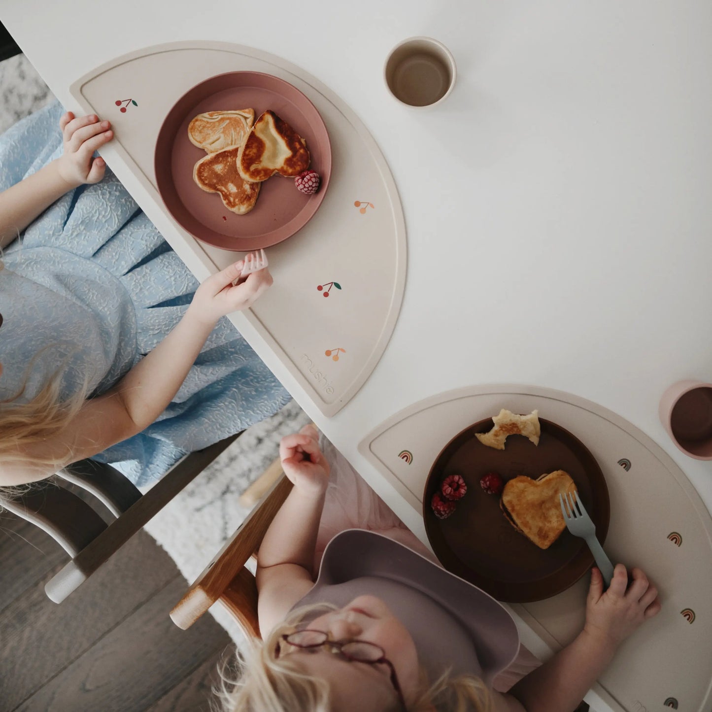 Silicone Placemat for Kids Durable and Easy to Clean Food Grade Silicone Stylish Design Mushie