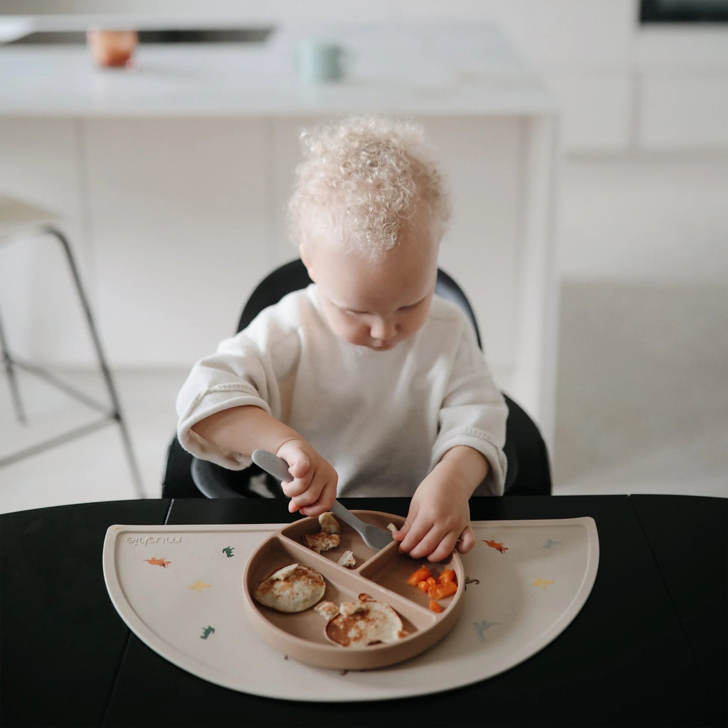 Silicone Placemat for Kids Durable and Easy to Clean Food Grade Silicone Stylish Design Mushie