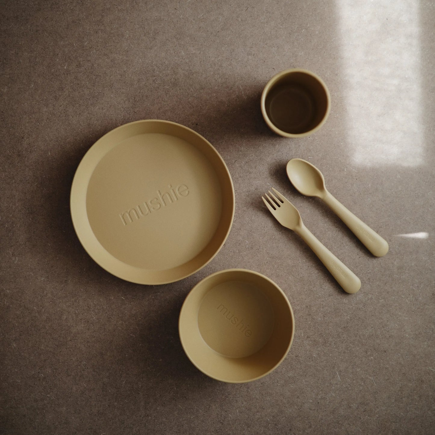Round Dinnerware Bowl Set BPA Free Plastic Dishwasher Safe Microwave Safe Mushie