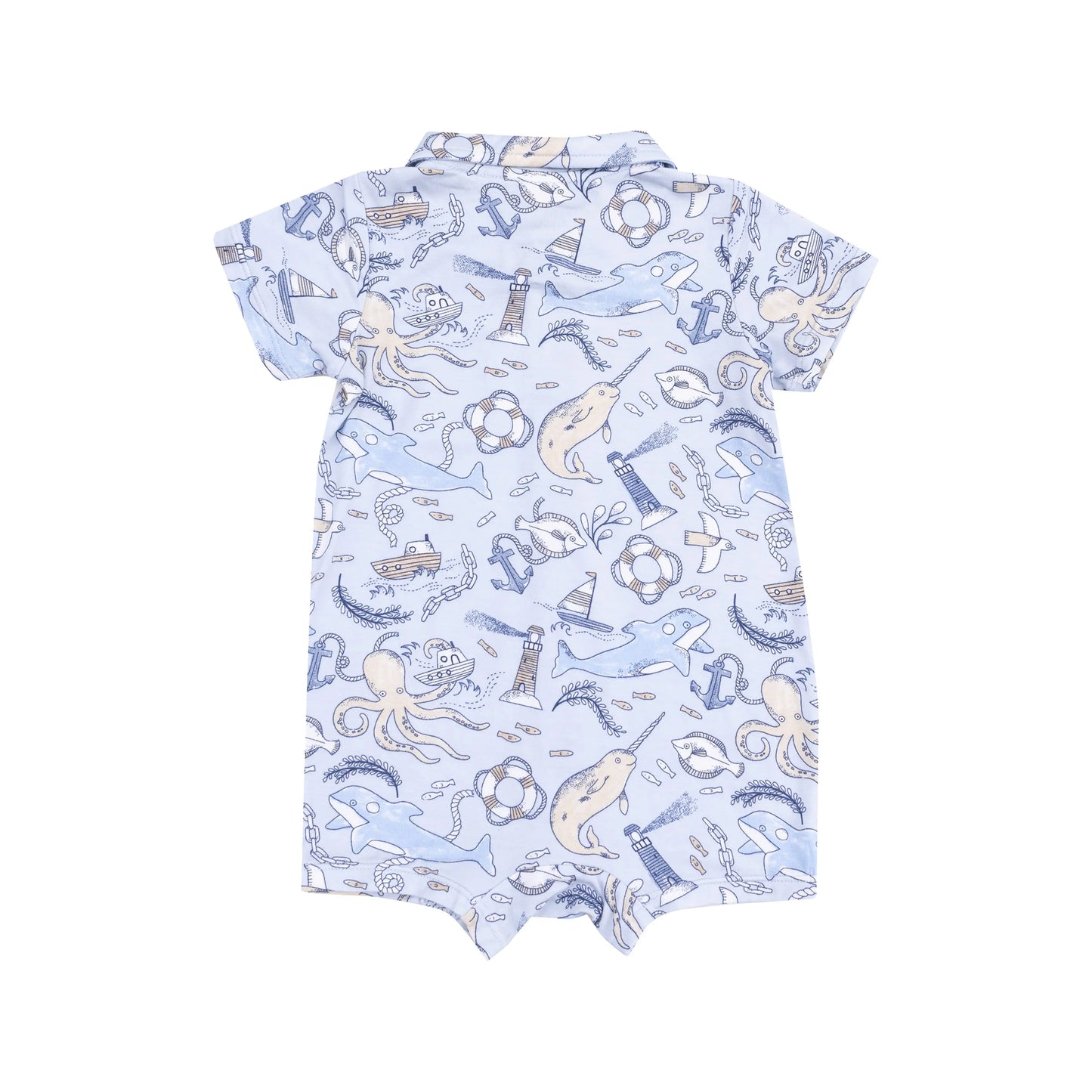 Button Down Polo Shortie Nautical Notebook.