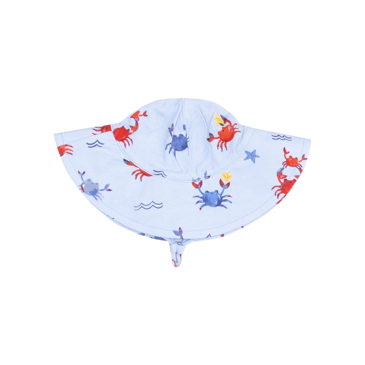 Wide Brim Sunhat Crayon Crabs for Kids Sun Protection and Comfort.