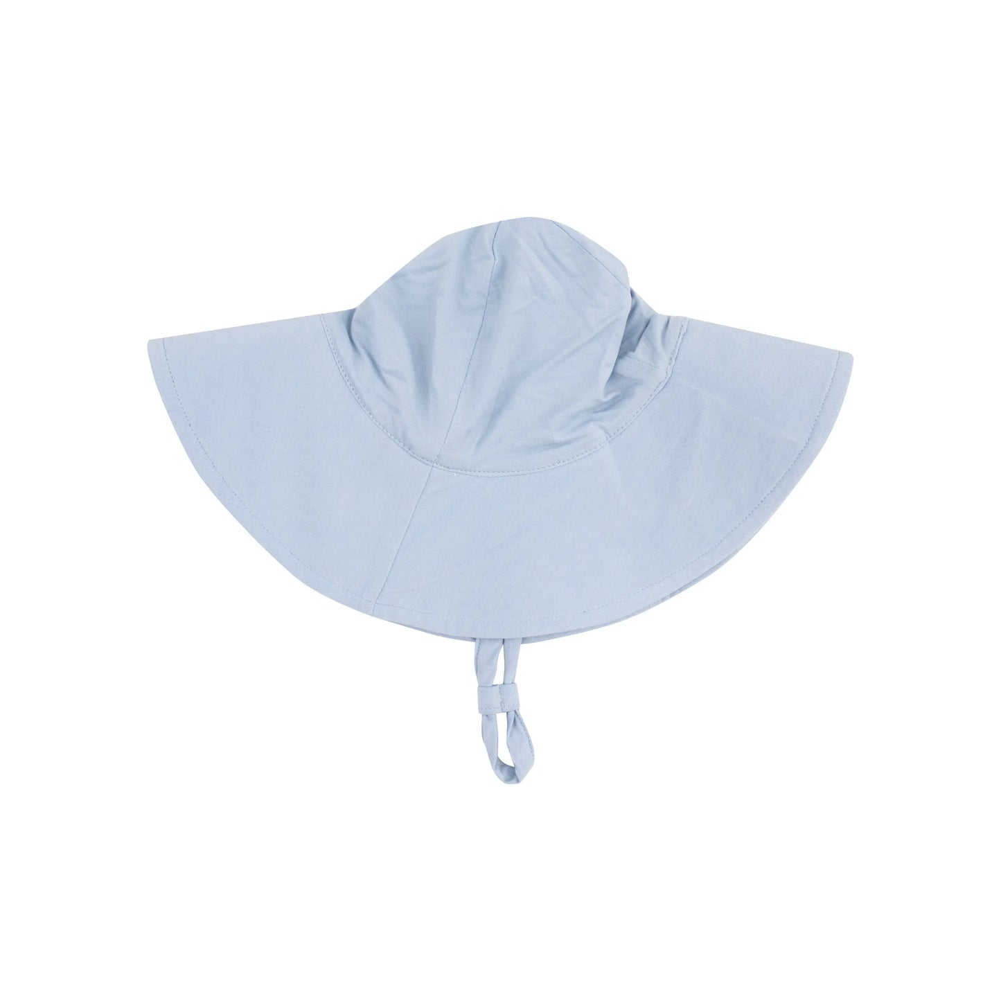 Wide Brim Sunhat Solid Blue Fog for Kids.