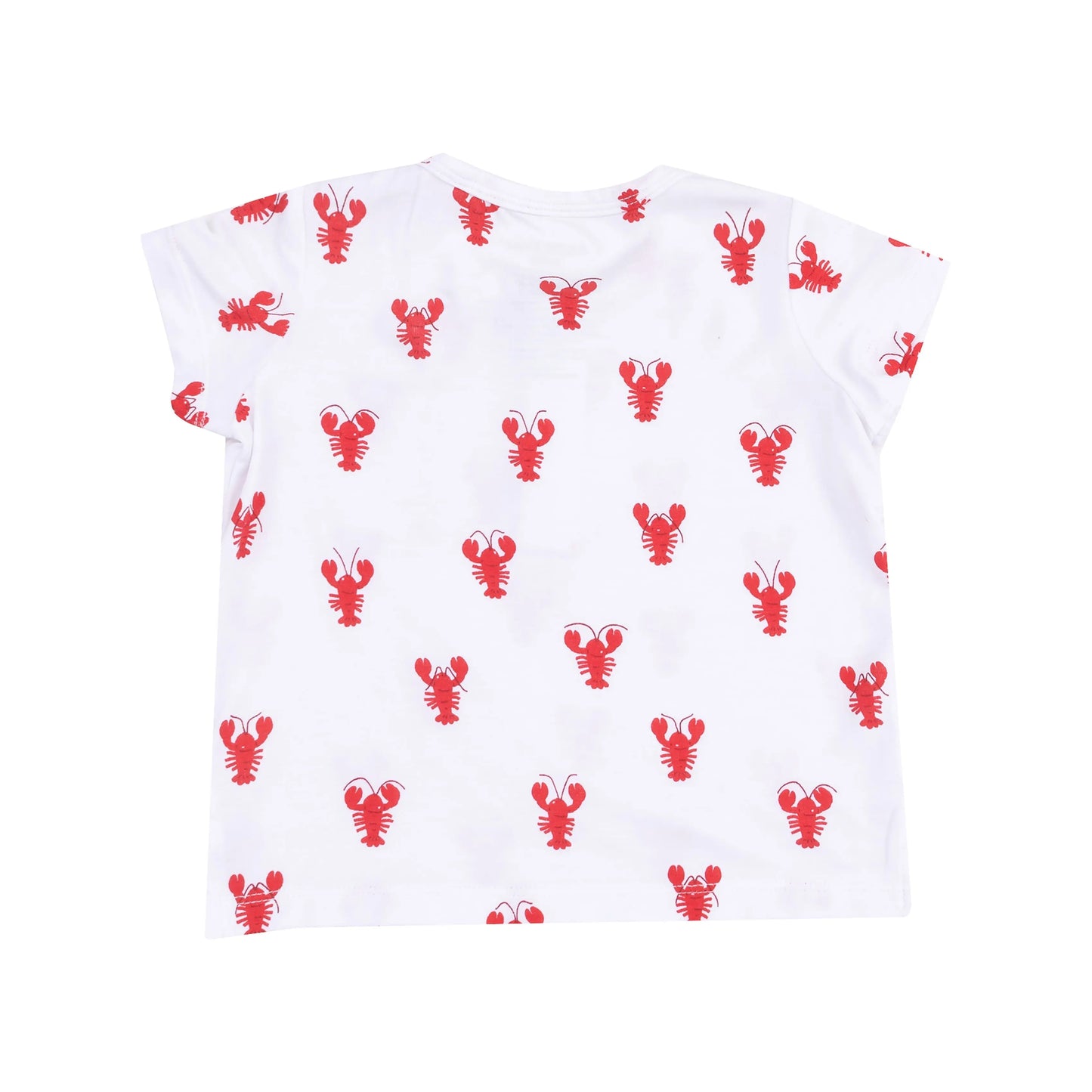 Pocket Henley And Short Set Lobster Bamboo.