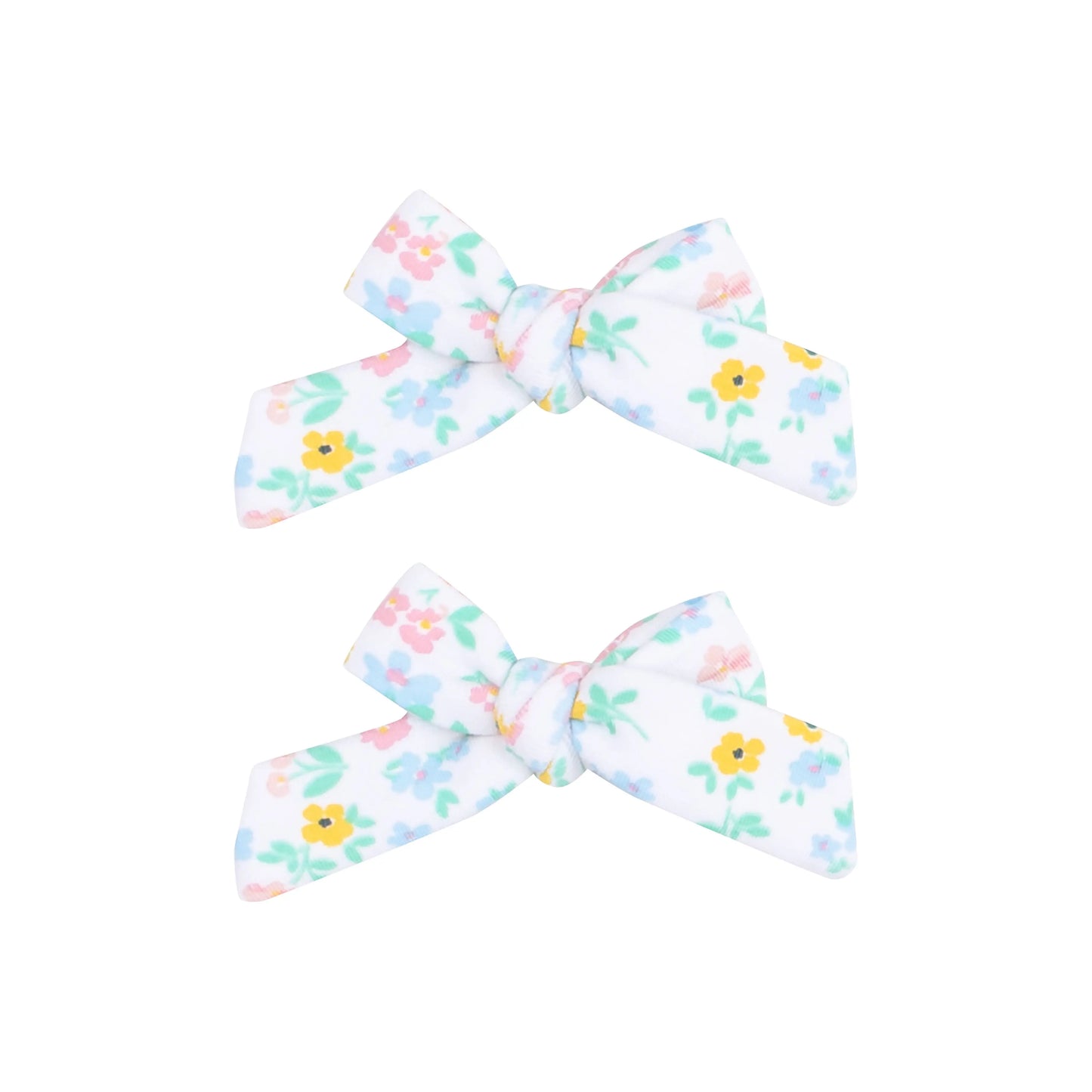 2 Pack Hair Bows With Clips Caroline's Calico Angel Dear