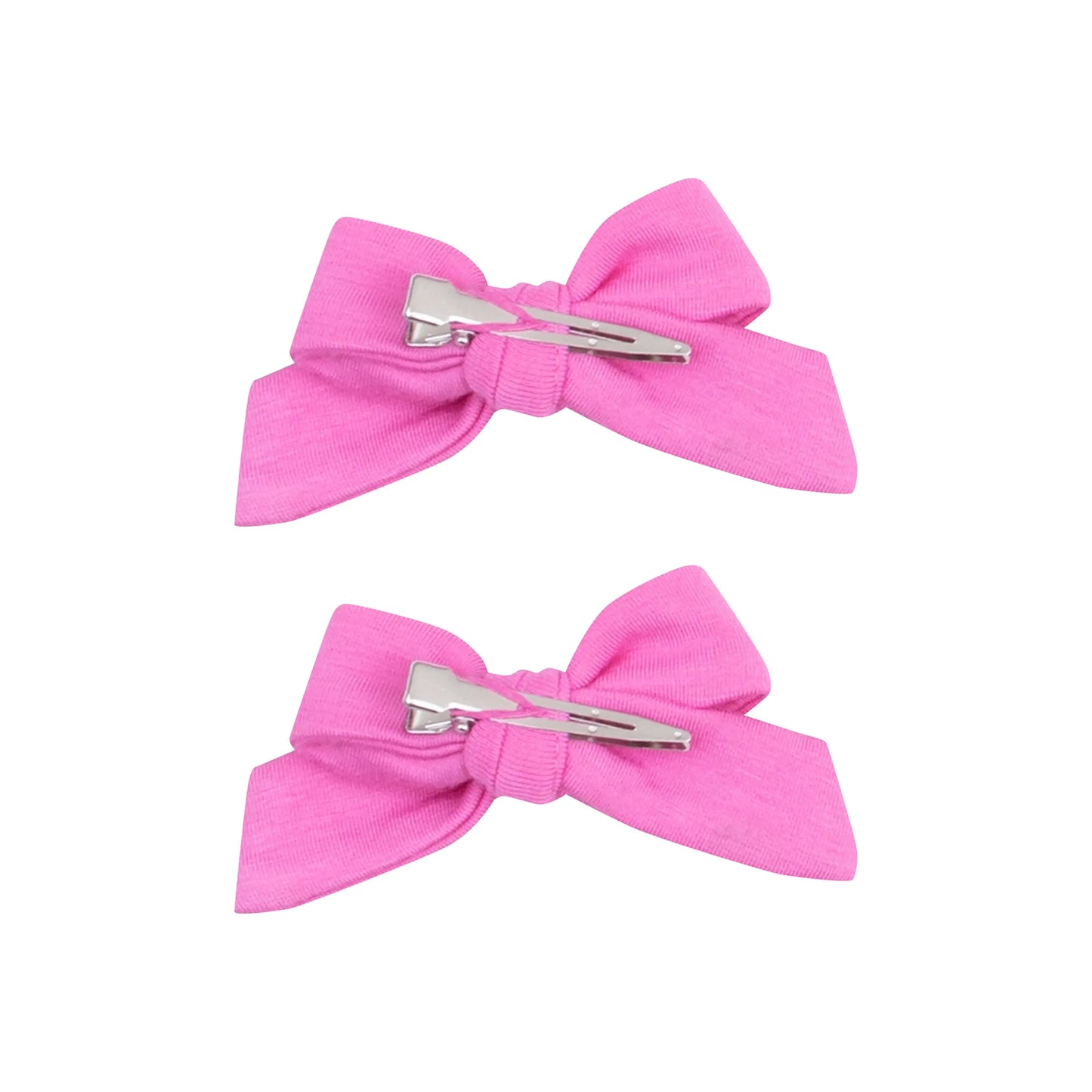 2 Pack Hair Bow Clips Solid Strawberry Moon for Kids Angel Dear