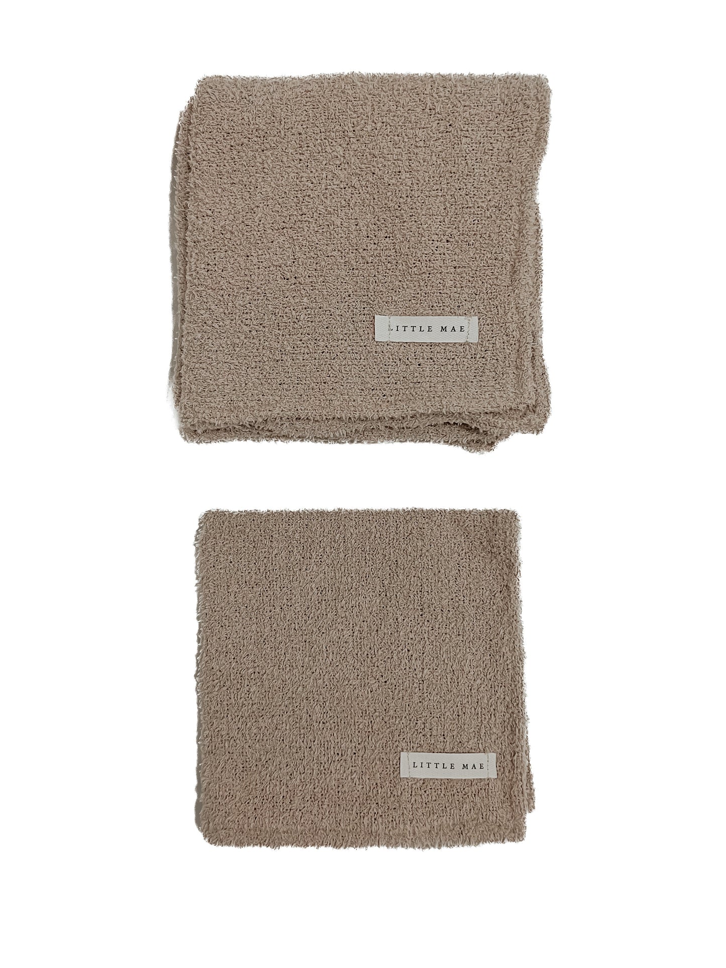 Mocha Plush Baby Blanket Soft Waffle Knit Cozy Warmth Little Mae & Co Everetts Place: Online Boutique