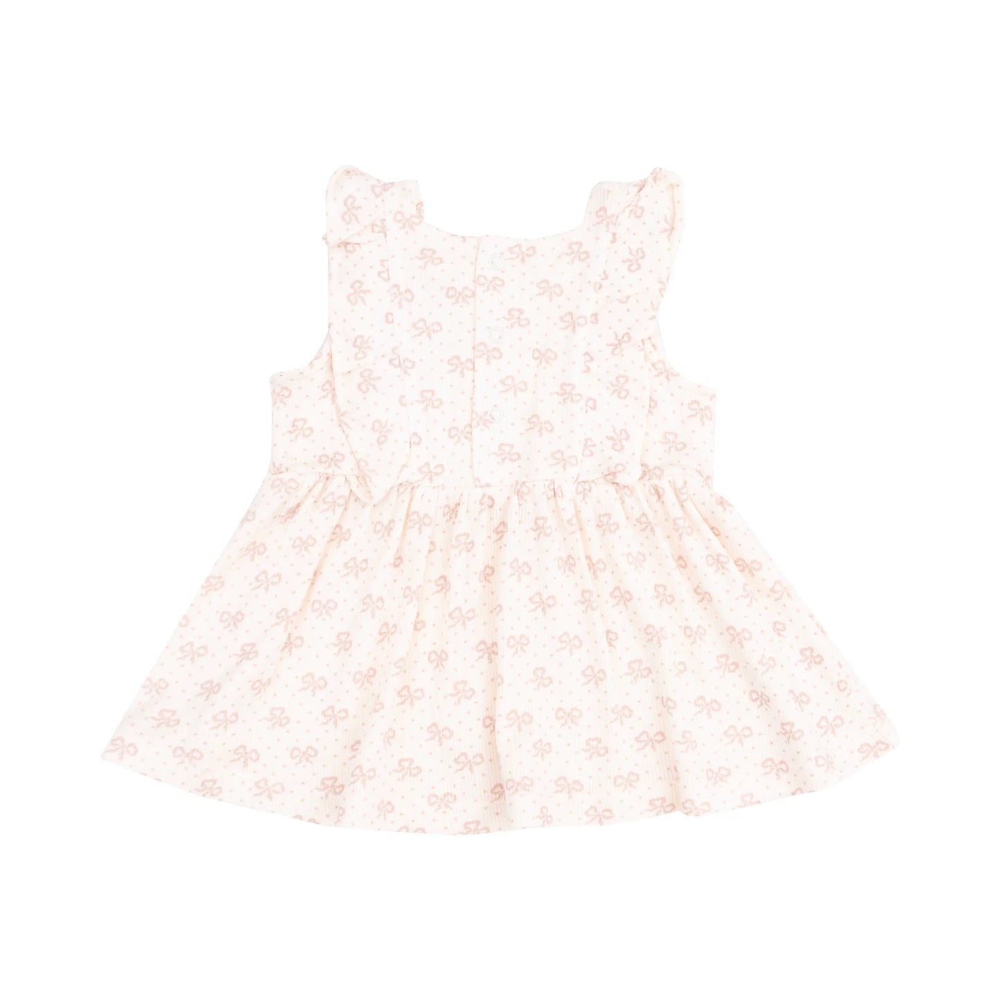 Square Neck Ruffle Tank and Bike Short Set with Vintage Mini Bows for Kids Angel Dear