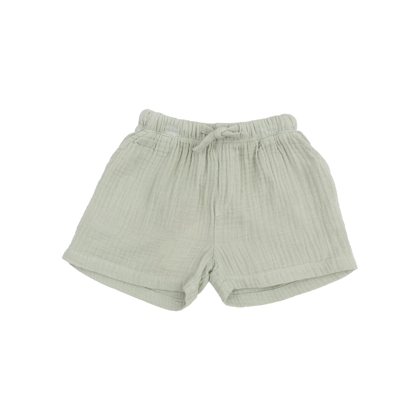 Henley With Pocket And Muslin Short Set Palm Trees.