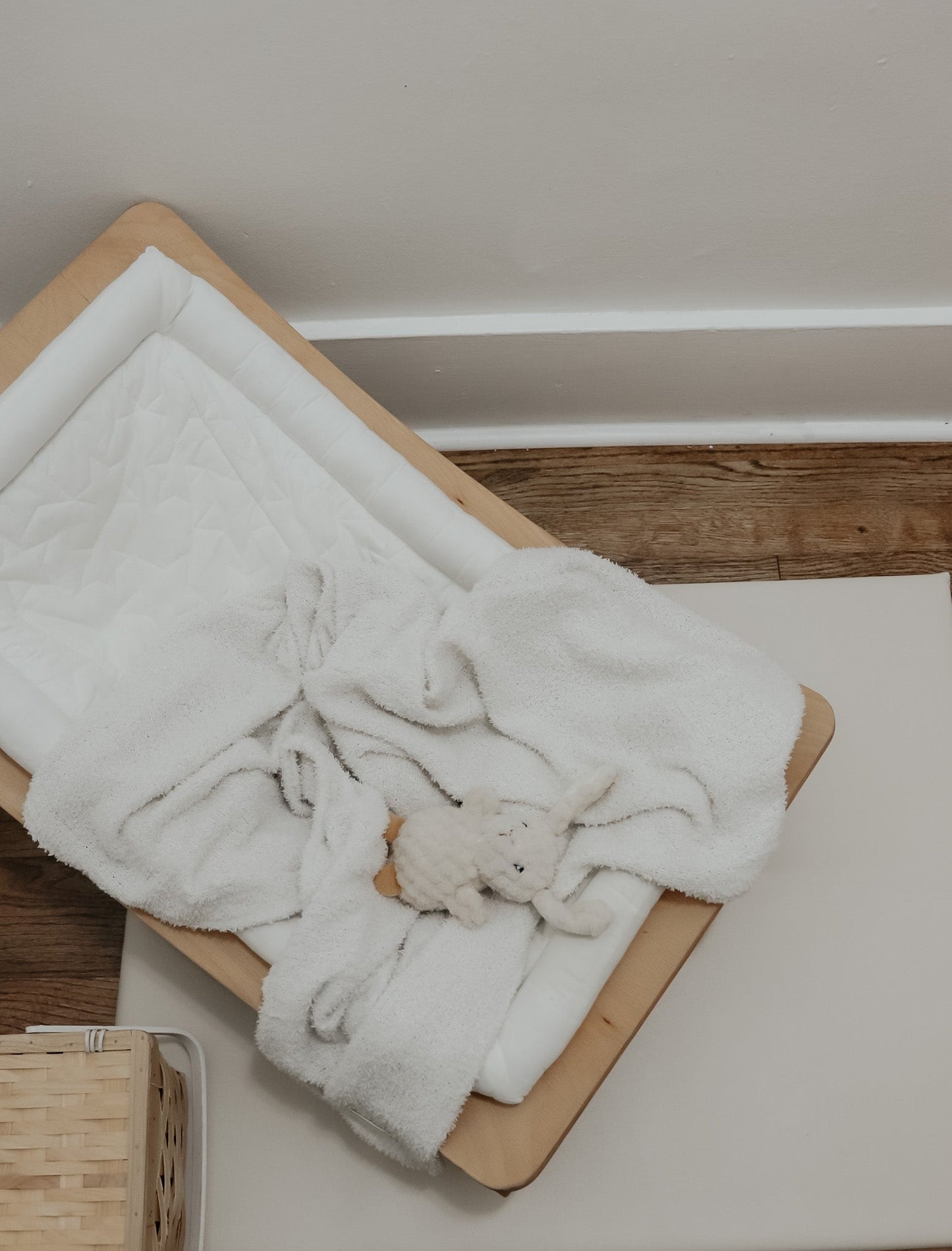 Creamy Plush Blanket For Baby Cozy Waffle Snuggles Little Mae & Co Everetts Place: Online Boutique