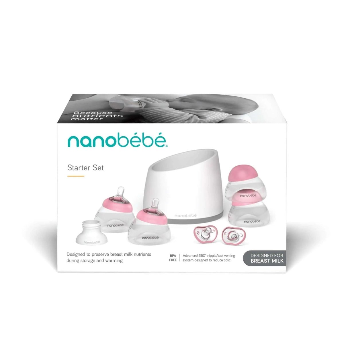 Breastmilk Bottle Starter Set Nanobébé