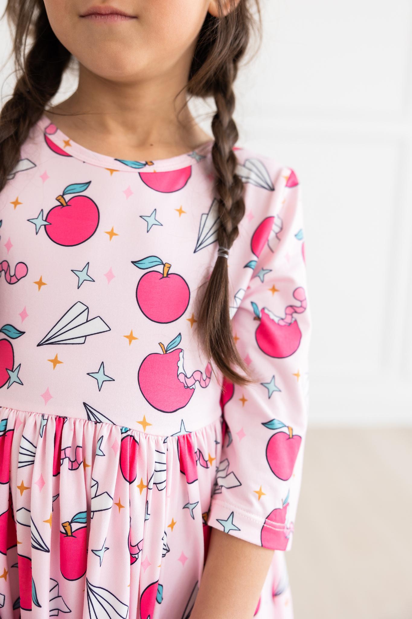Mila & Rose ® Star Student Twirl Dress With Pocket Three Quarter Sleeve - Apparel & Accessories > Clothing > Dresses Twirl Pocket Dress 3/4