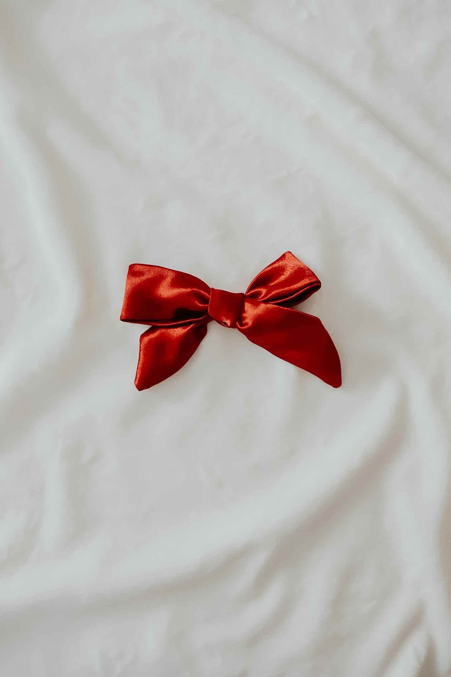 Berry Bow Clips Red Satin Handmade Pinwheel Bow for Girls Little Mae & Co Everetts Place: Online Boutique 11.99