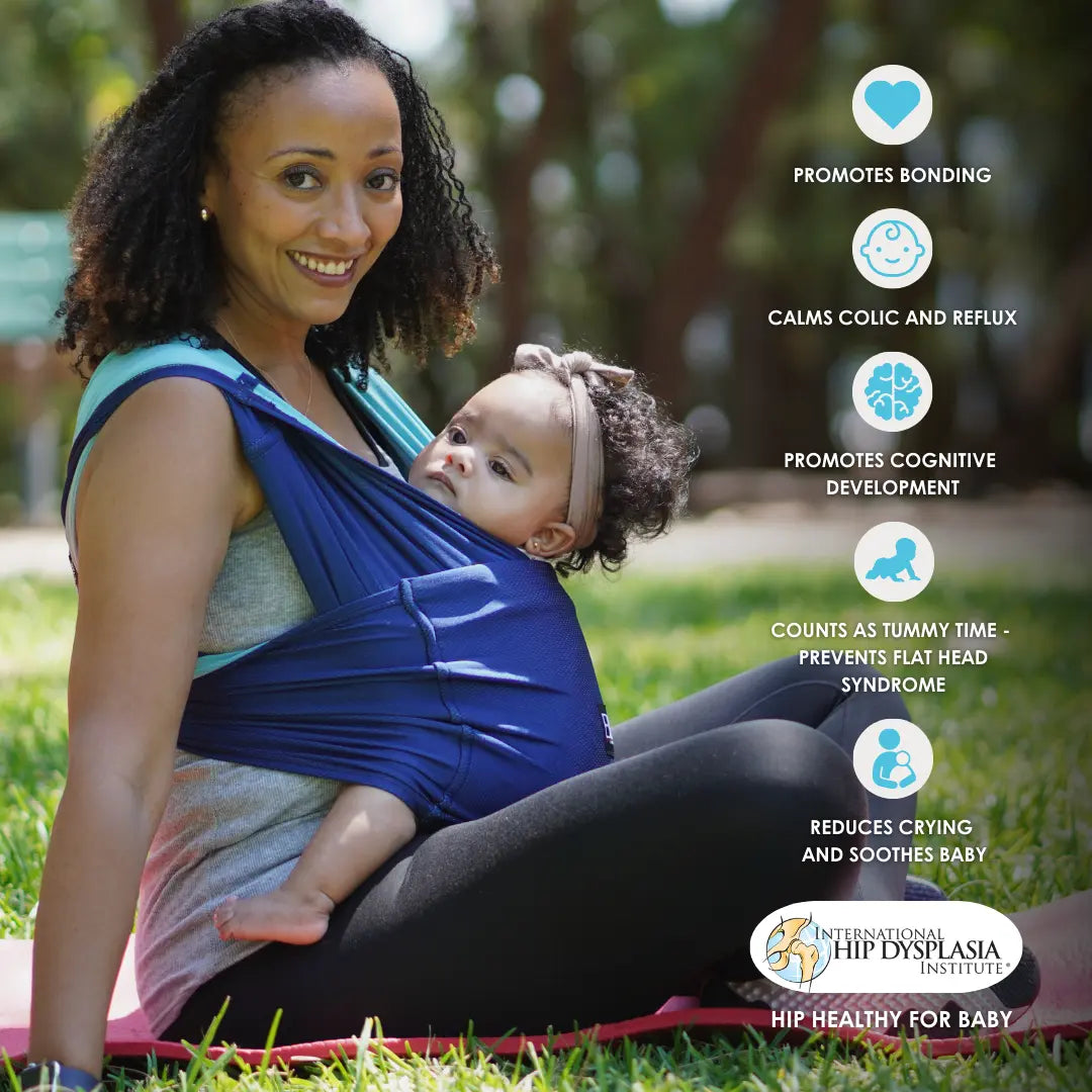 Baby K'tan Active Oasis Baby Carrier Blue Turquoise Baby K'tan