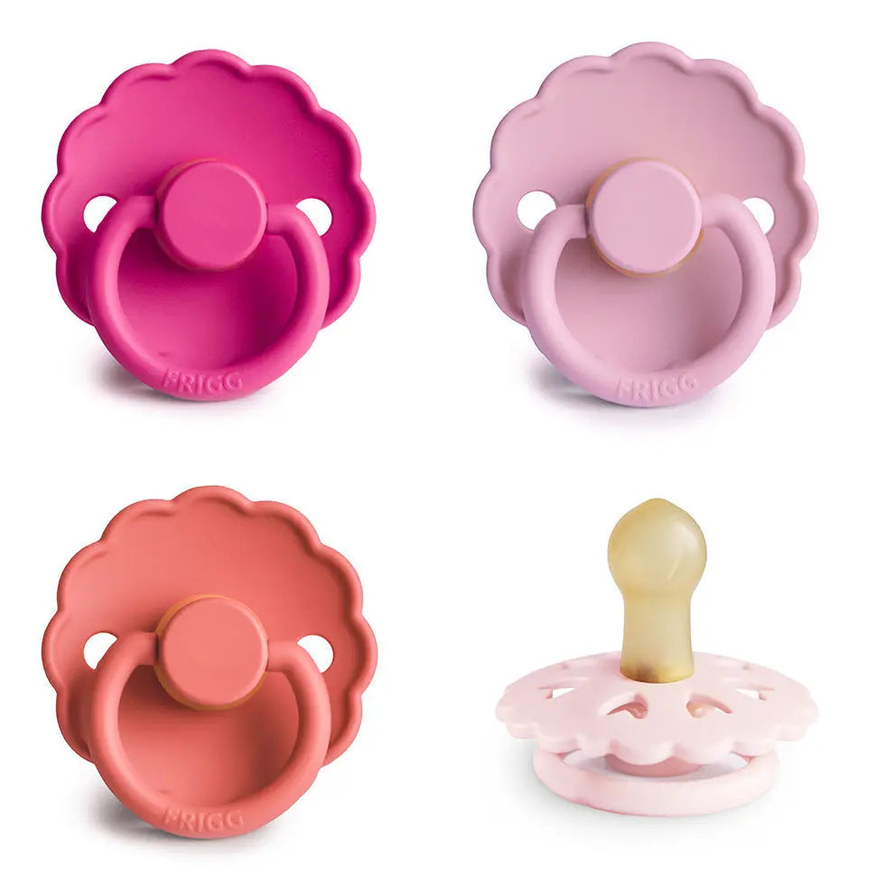 FRIGG Natural Rubber Pacifier 4 Pack for Baby Comfort and Safety Mushie