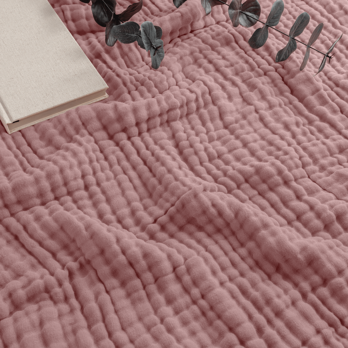 Adult Mauve Muslin Blanket for Cozy Home Comfort Everyday Comfy Cubs Everetts Place: Online Boutique 45.99