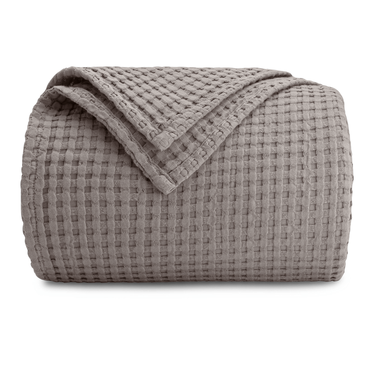 Adult Waffle Blankets Charcoal 100 Percent Cotton Cozy - Everetts Place Boutique -