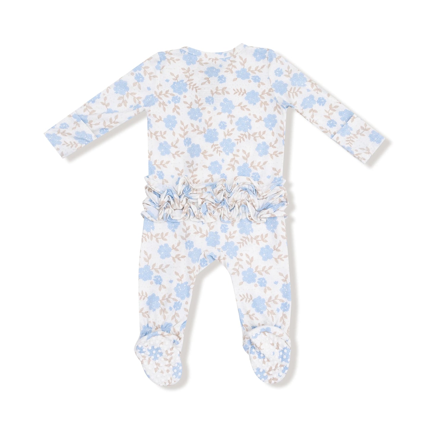 Angel Dear 2 Way Zipper Footie Ruffle Front Bamboo Viscose Angel Dear Everetts Place: Online Boutique