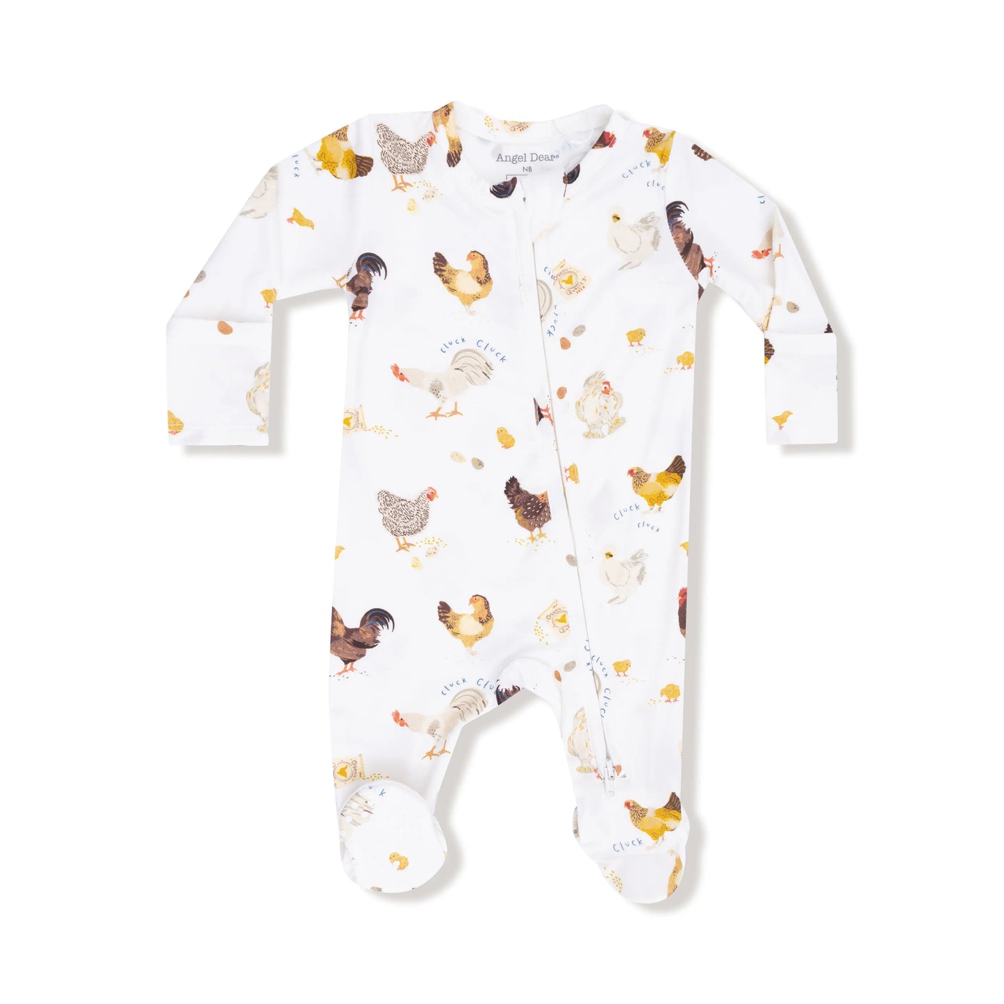 Angel Dear 2 Way Zipper Footie Soft Bamboo Fabric For Baby Angel Dear Everetts Place: Online Boutique