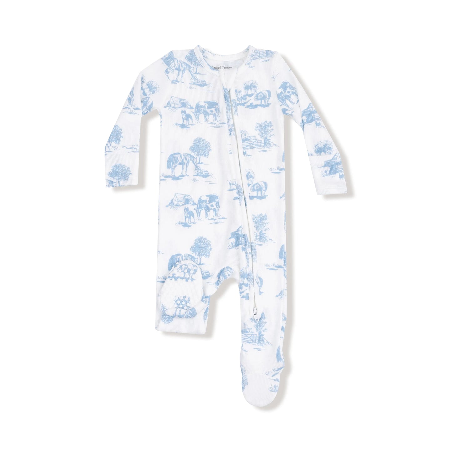 Angel Dear 2 Way Zipper Footie Soft Modal For Babies Angel Dear Everetts Place: Online Boutique