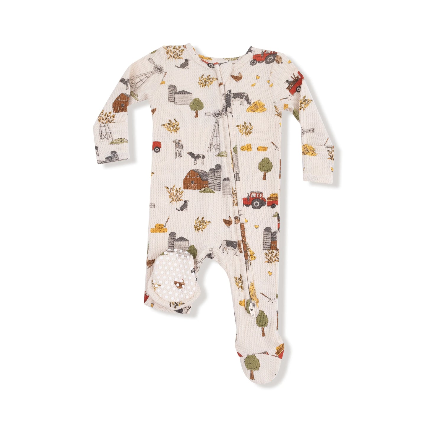 Angel Dear 2 Way Zipper Footie Soft Waffle Fabric For Babies Angel Dear Everetts Place: Online Boutique