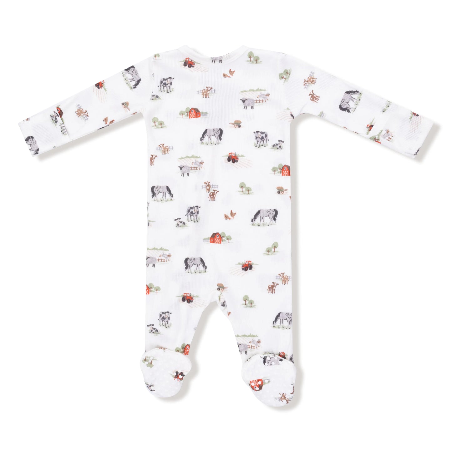 Angel Dear 2 Way Zipper Footie for Baby with Ribbed Modal Angel Dear Everetts Place: Online Boutique