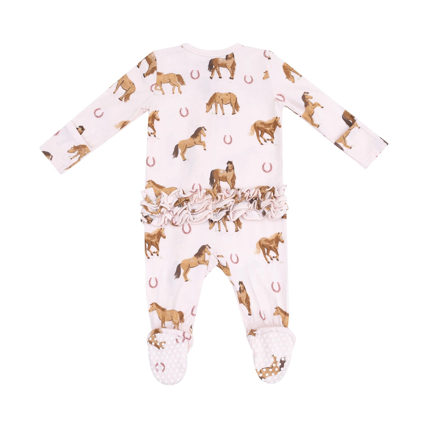 Angel Dear 2 Way Zipper Ruffle Back Footie Bamboo Baby Angel Dear Everetts Place: Online Boutique