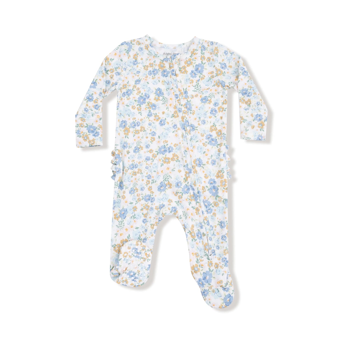 Angel Dear 2 Way Zipper Ruffle Back Footie Bamboo Soft Angel Dear Everetts Place: Online Boutique