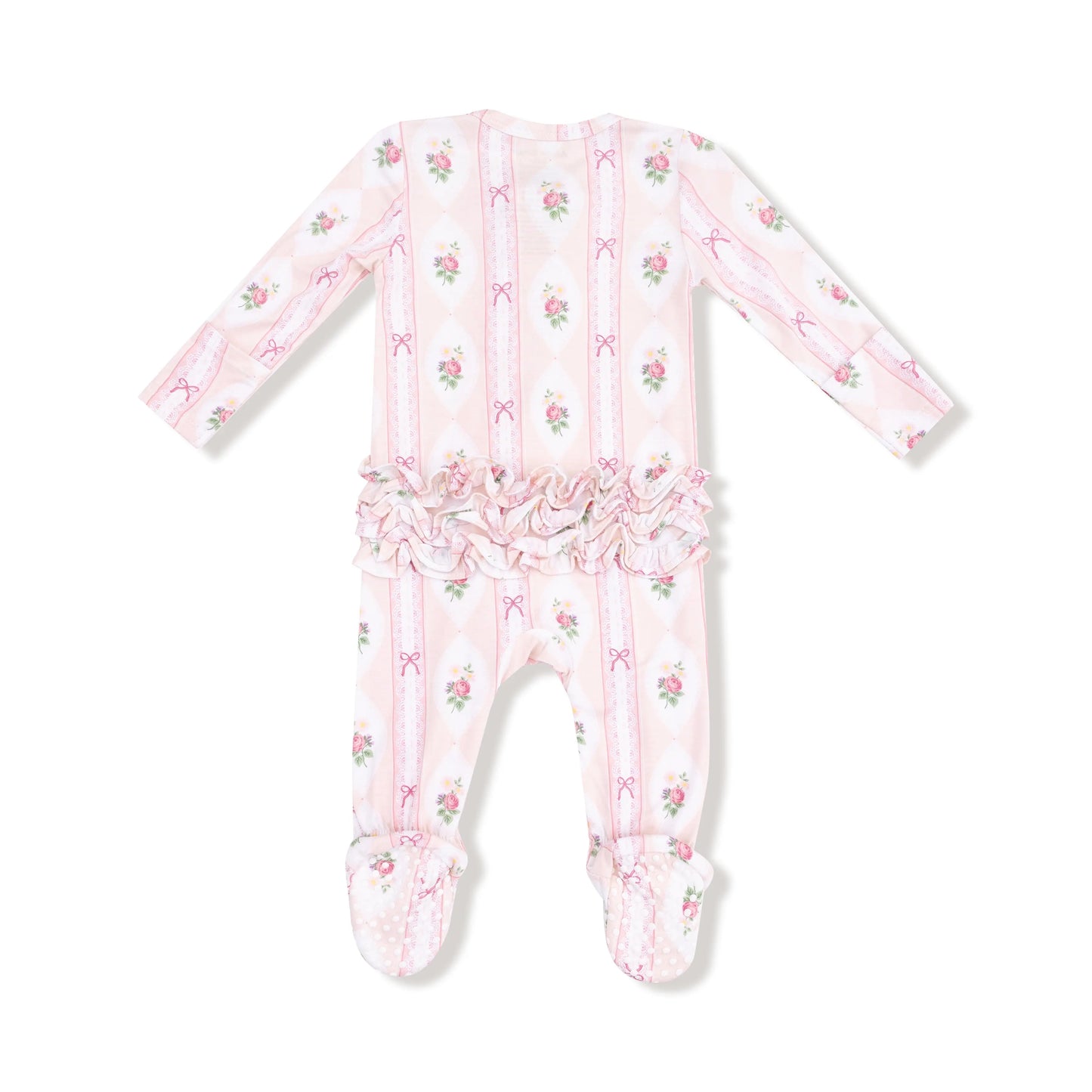 Angel Dear 2 Way Zipper Ruffle Front Footie For Baby Angel Dear Everetts Place: Online Boutique