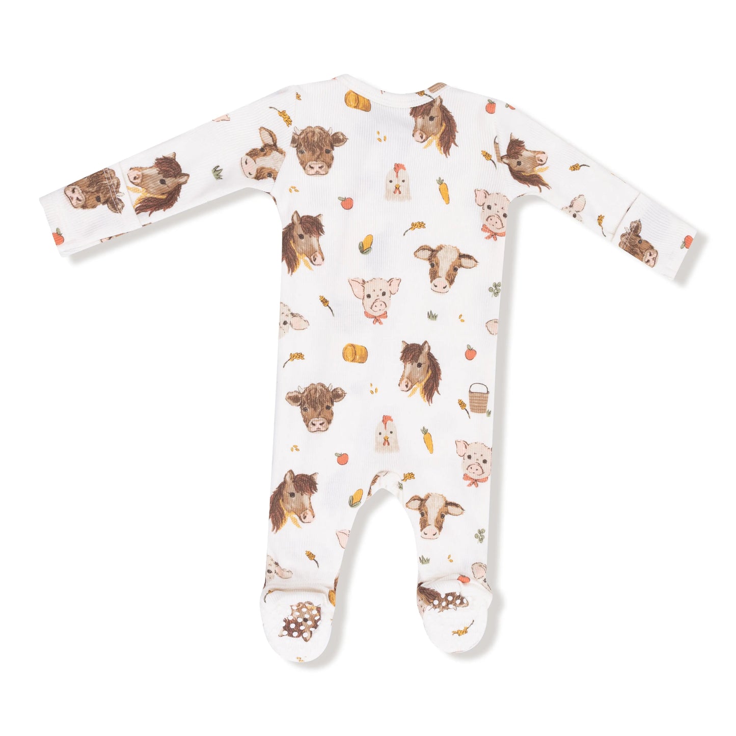 Angel Dear Baby 2 Way Zipper Footie Soft Ribbed Modal Angel Dear Everetts Place: Online Boutique