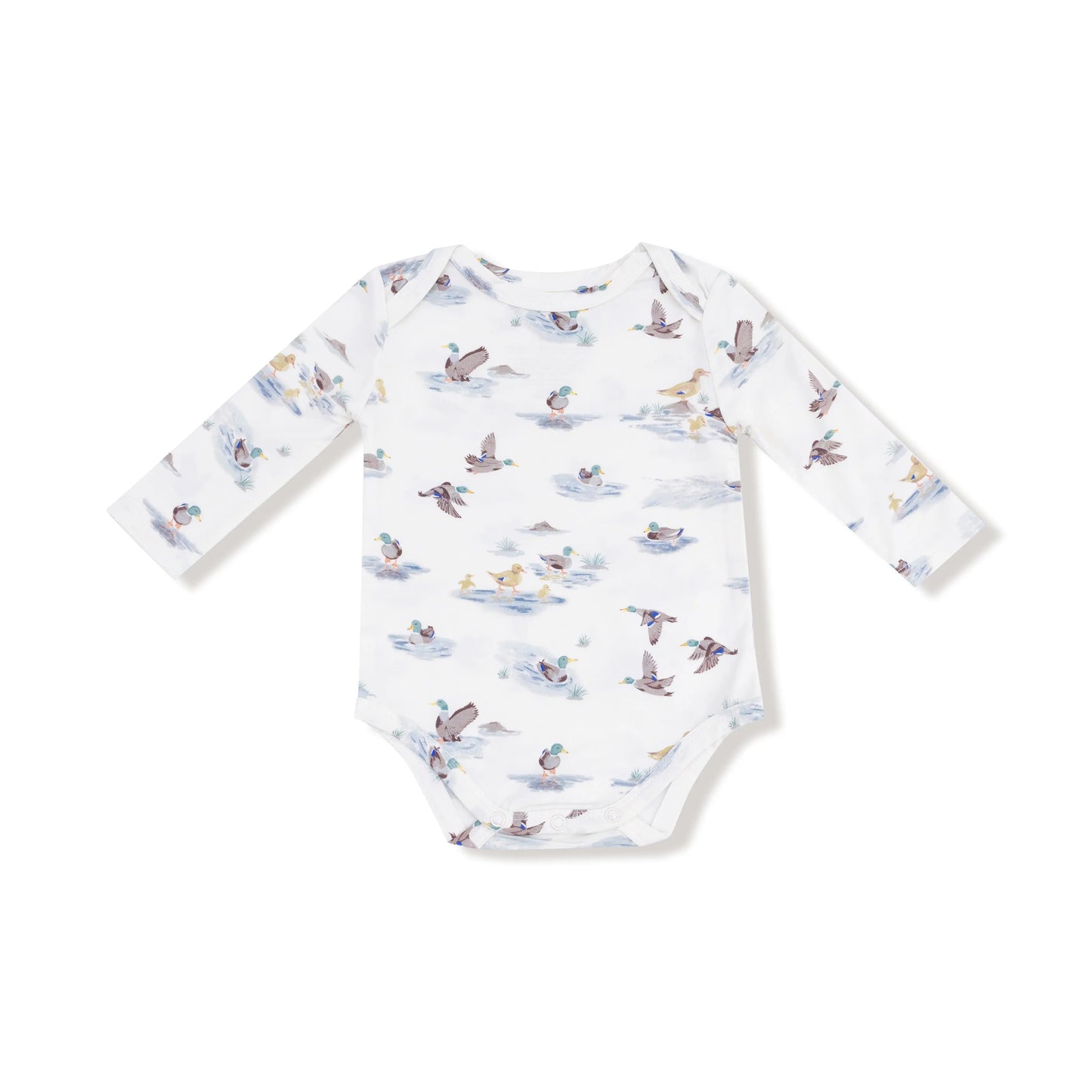 Angel Dear Baby Lap Shoulder Long Sleeve Bamboo Bodysuit Angel Dear Everetts Place: Online Boutique