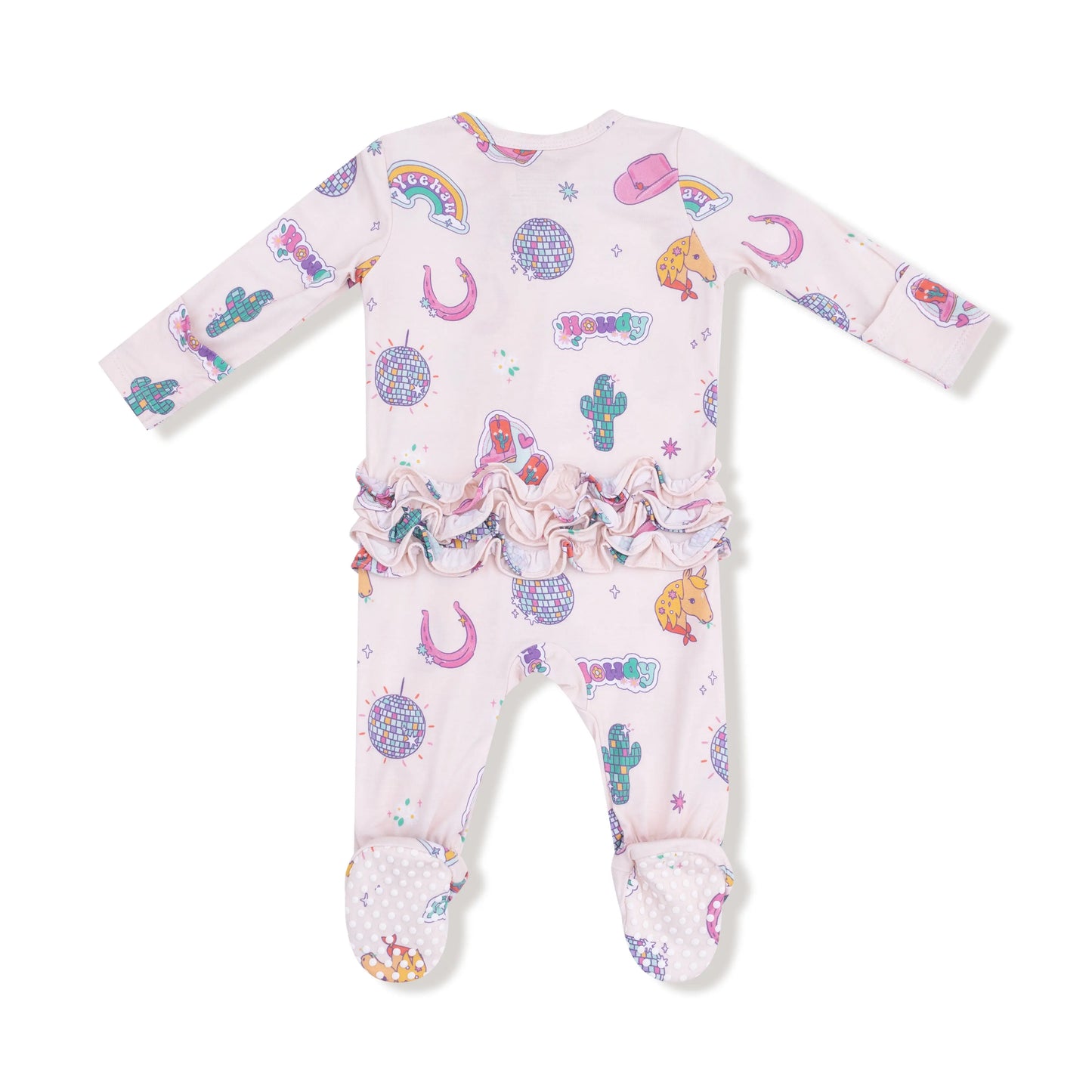 Angel Dear Bamboo Footie With Two Way Zipper Ruffle Back Angel Dear Everetts Place: Online Boutique